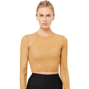 Alo Yoga Vision Long Sleeve Carmel/Latte